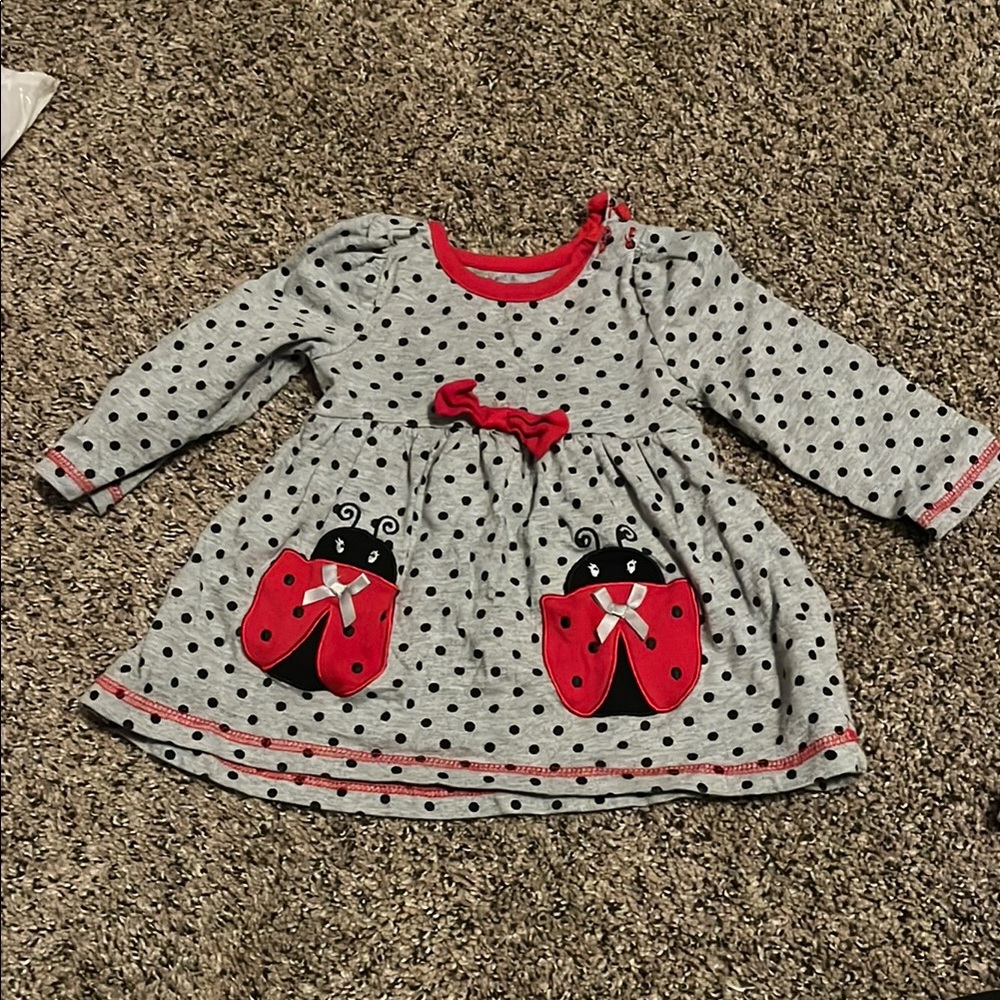 Cute Polka Dot Ladybug Dress